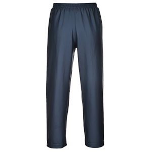 CALÇA IMPERMEÁVEL EM PU AZUL ESC CINT/ELAST S351